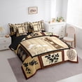 thumbnail image 3 of Homewish Ancient Geisha Princess Twin Bedding Sets 7-Piece, Lotus Flower Floral Bedding Comforter Set, Vintage Japanese Style Reversible Sheet Sets, Breathable Home Decor, 3 of 7