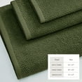 thumbnail image 4 of Great Bay Home Quick Dry Loop Textured 6-Piece Towel Set, Forest Green, 4 of 6