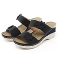 thumbnail image 1 of LEEy-World Chaussures pour Femmes Sandales Ouvertes Confortables à Bride Réglable Décontractées à Enfiler, 1 of 3