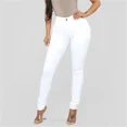 thumbnail image 3 of Pantalones vaqueros ajustados y elásticos para mujer, a la moda de cintura alta pantalón de mezclilla, informal, para ir a la oficina, para las cuatro estaciones, 3 of 5