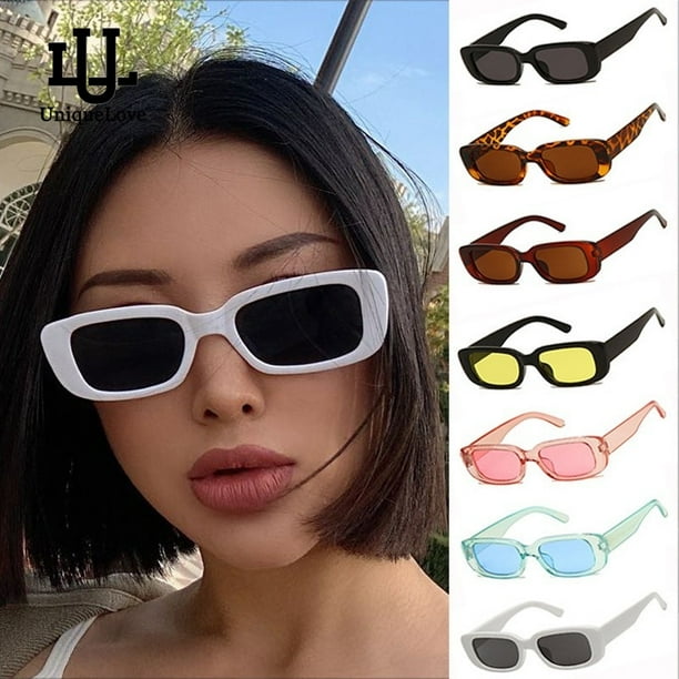 Gafas De Sol Cuadradas Clasicas Para Mujer Lentes Cuadrados Retro Sombreado De Moda Marco Pequeno Rectangular Delicado Al Aire Libre Bodega Aurrera en linea