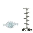 thumbnail image 3 of Sterling Silver with Natural Aquamarine Solitaire Ring, 3 of 3