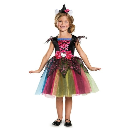 Girls Deluxe Hello Kitty Witch Costume