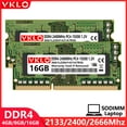 thumbnail image 1 of DDR4 4GB 8GB 16GB 2133 2400 2666 3200Mhz Laptop Memory Ram PC4 17000 19200 21300 25600 1.2V 260Pin SODIMM Notbook Memoria Ram 2XDDR4 4GB 2666, 1 of 5
