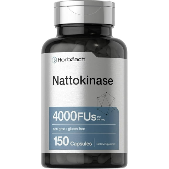 Nattokinase Supplement | 4000 FU | 150 Capsules | by Horbaach