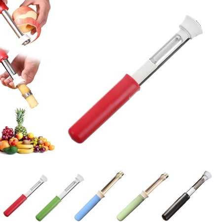 2 in 1 Apple Corer and Peeler Tool Stainless Steel Red Bell Pepper Seed Corer Multi-Purpose Apple Corer for Home Kitchen Vegetable Fruit Kitchen Gadget