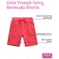 thumbnail image 2 of Real Love Girls Active Shorts Lightweight French Terry Bermuda Shorts with Elastic Waistband, 2 of 7