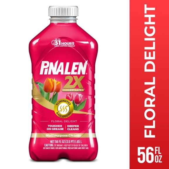 Pinalen 2X Max Aromas Household All Purpose Cleaner - Floral Delight Scent, 56 fl oz Size Bottle
