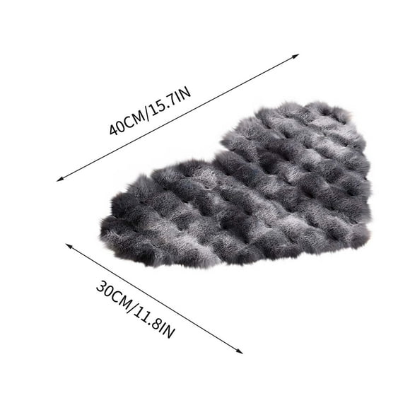 Rug, Wool Bubble Pile Cream Style Living Room Heart Rug Single Sofa Coffee Table Rug Cloakroom Makeup Cushion Rugs, A Carpeting