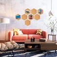 thumbnail image 4 of MasteelfCA 8 Pcs Planches Hexagonales en Liège Planches de Message Murales Autocollantes (Marron), 4 of 7