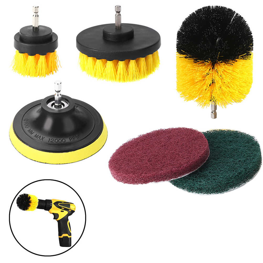 12pcs Electric Cleaning Brush Nylon Drill Cleaning Brush Attachments Multifunction Power