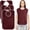 Burgundy, variant on Utopia Towels 3 Pack Premium Unisex Adult Bibs for Elderly Women Men, Waterproof Bib for Eating, Adjustable and Washable Burgundy