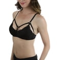 thumbnail image 6 of ToBeInStyle Women's Strappy Cut Out Outline Bralette, 6 of 11