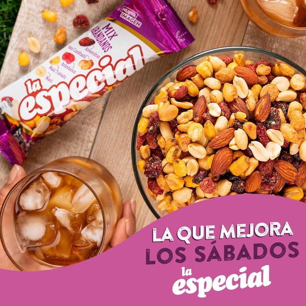 Planters roasted nuts (3 pack) | Mani La especial Cashew almonds and peanuts Mix | Mani la especial Colombia Colombian snacks mecato colombiano