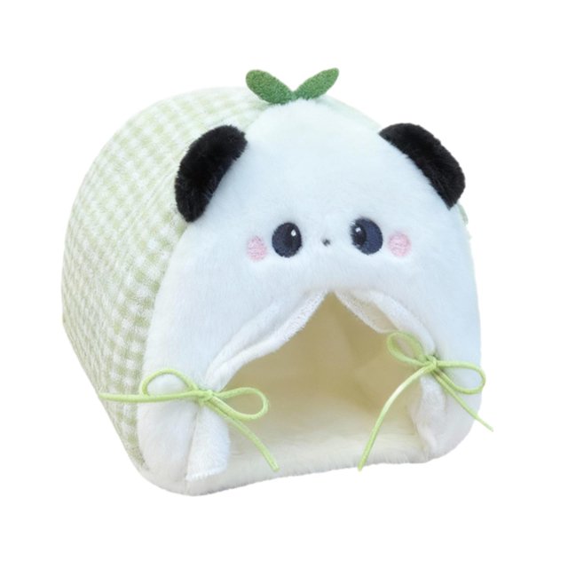 Tienda de campaña para casa de muñecas, mini tienda compacta y cómoda, cama de peluche para figuras, accesorios de muebles para casa de muñecas para verde