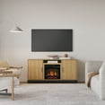 thumbnail image 3 of Modern Ember Rochester TV Stand, Entertainment Center, TVs up to 60", 2 Cabinets, 3 Shelves, with 18" Electric Fireplace, 3 of 9
