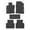 Black, variant on Ikon Motorsports Floor Mats Compatible With 2016-2021 Honda Civic 4-Door Sedan Hatchback, Latex Heavy Duty All Weather Season Car Auto Front Rear Carpets Liner 5PC Black