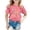 Hot Pink, variant on XEGLSBU T Shirts for Girls 12 Girls Taste Printing Fashion Round Collar Loose Hugh Leisure T Shirt with Short Sleeves Red Size 12-13 Years