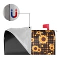 thumbnail image 2 of Yiaed Brown Plaid Sunflower Print Mailbox Covers, Magnetic Mailbox Cover, Mail Box Covers for Garden Outdoor Decor Box Covers-25.5x21 in, 2 of 8