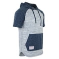thumbnail image 6 of ZIMEGO Men's Color Block Short Sleeve Pullover Pocket Hiphop Thin Hoodie Shirt, 6 of 6