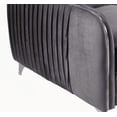 thumbnail image 2 of Hathaway 32" Gray Velvet 1-Piece Modern Armchair with Solid Wood Frame and Non-Slip Pads, 2 of 5