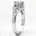 thumbnail image 4 of Women's Rhodium Plated Engagement Ring with CZ - Size 7, 4 of 5