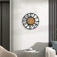 thumbnail image 6 of TZYUDK Large Wall Clock For Living Room Decor 13 Inch Non Ticking Silent Battery Operated Modern Vintage Oversized Wall Clock For Bedroom Kitchen Black Iron, 6 of 6