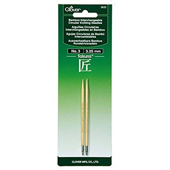 Clover Bamboo Circular Knitting Needle Intchg Sz 3