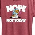 thumbnail image 3 of Garfield - Nope Not Today - Women's Short Sleeve Graphic T-Shirt, 3 of 5