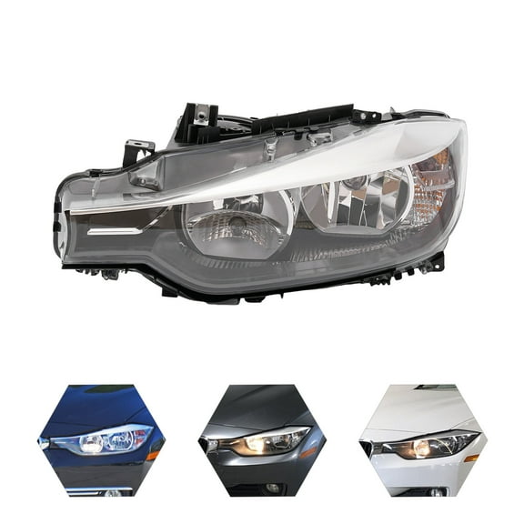 Halogen Headlight Left Driver Side For 2012 2013-2015 BMW 320i 328i Base Sedan