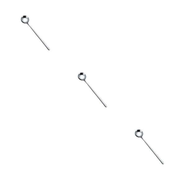 Cuchara agitadora de acero inoxidable Bewildely 8 piezas 17 cm Plata