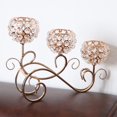 thumbnail image 2 of Candelabro de cristal dorado Sunnimix Candelabros de cristal, 2 of 5