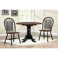thumbnail image 2 of Round Extendable Dining Set - 42" Solid Wood Table & 2 Chairs, 2 of 7