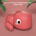 thumbnail image 1 of Jouets de Plage Rouges pour Enfants Jouets de Bain Dinosaure à Remonter Nage Queue Remuante Dispositif Rotatif, 1 of 5