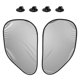thumbnail image 5 of 2pcs Auto ventana lateral color negro plata, 5 of 5