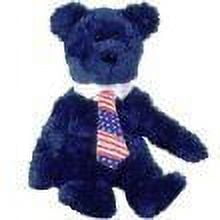 Ty Beanie Babies Pops the Bear with American Flag Necktie Father's