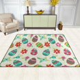 thumbnail image 3 of SKYSONIC Lightweight Soft Area Rugs Happy Easter Ornaments Floor Mat for Kids Playing Room Hardwood Floor Living Room 80x58 inchNursery Rugs, 3 of 6