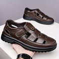 [Beach Activities] Men's Classic Sandals - Deep Color, High-Quality ...