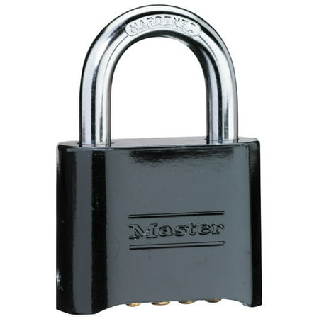 Master Lock Padlock 178D Set Your Own Combination Solid Body, 2in (51mm) Wide,