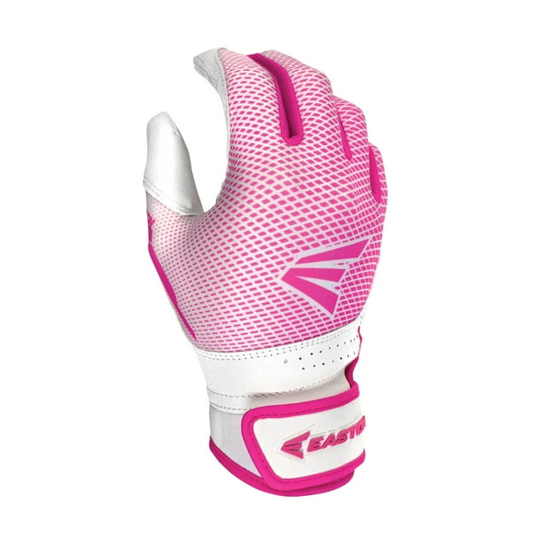EASTON HYPERLITE Girls' Fastpitch Softball Batting Gloves, Medium, Pink