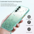 thumbnail image 6 of Compatible with Samsung S24 Plus Case Glitter with Adjustable Lanyard Strap, Phone Samsung Galaxy S24 Plus Case Silicone Transparent Soft TPU Women Girls Shockproof Protective Slim Cover (Green), 6 of 14