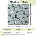 thumbnail image 2 of Black Corgi Square Fitted Tablecloth with Elastic Edge,Square Table Cover,Washable Elastic Table Cover for Home Kitchen Party Decor 36"x36", 2 of 6