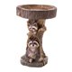 thumbnail image 1 of Estatua de mapache, estatuilla de jardín, cuenco de Baño de aves, alimentador de resina para exteriores, para beber aves silvestres, inauguración de, 1 of 9