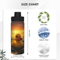 thumbnail image 3 of Yiaed Cartoon Swimming Yellow Duck Print Sports Insulated Kettle Bottle Reusable Stainless Steel Insulated Cup, Outdoor Portable Casual Stainless Steel Insulation Cup, 3 of 7