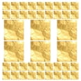 thumbnail image 3 of 100pcs Square Chocolate Lolly Paper Aluminum Foil Wrappers Gold, 3 of 5