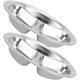 thumbnail image 1 of Stainless Steel Divided Tray Compartmentalized Cafeteria Plate for Lunch Dinner Easy Cleaning Camping Everyday Use, 1 of 4