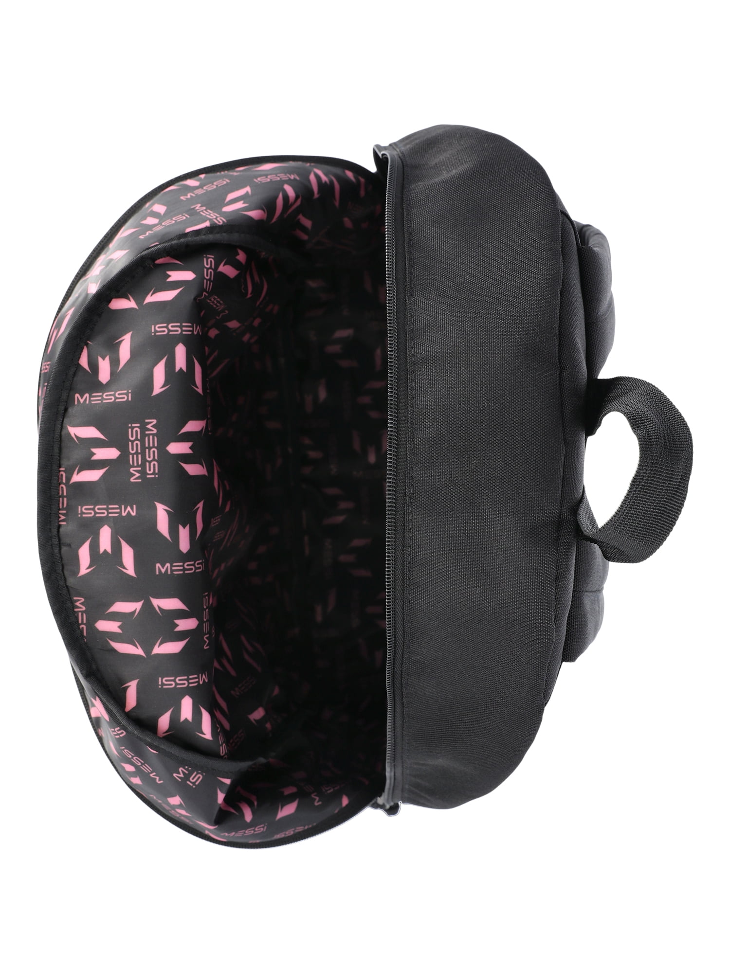 Messi Kids' 18" Backpack and Lunchbox 2-Piece Set, Black/Pink