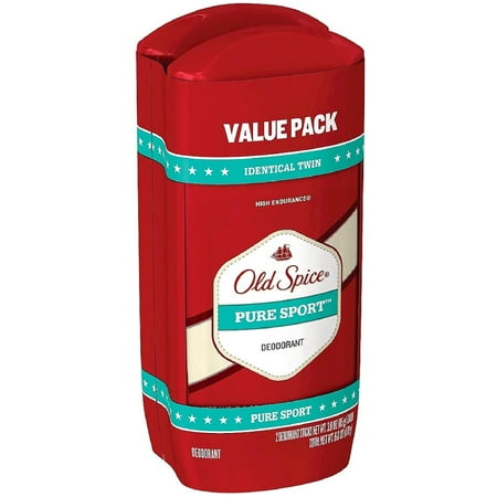 Old Spice High Endurance Deodorant Twin Pack, Pure Sport 3 oz, 2 ea (Pack of