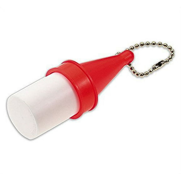 Lucky Line Key Float With Ball Chain - Red And White - Liner Keychain