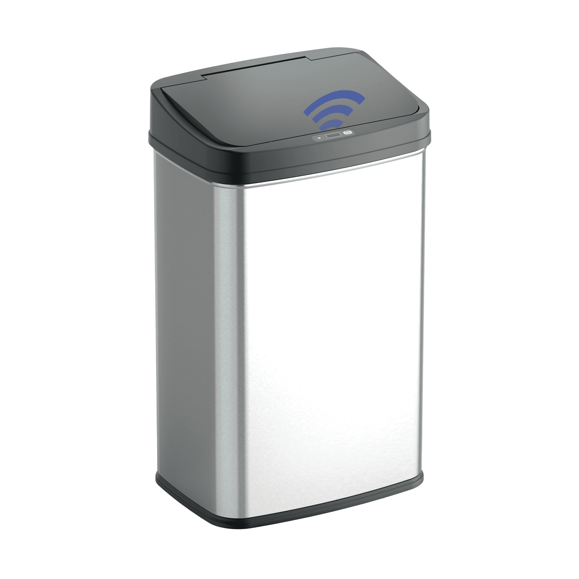 Nine Stars 13.2 Gallon Touchless Trash Can, Stainless Steel